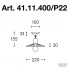 Aldo Bernardi 41.11.400-P22 — Настенный накладной светильник Civetta