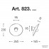 Aldo Bernardi 823.CB+LAR.134.B — Настенный накладной светильник Bilancha