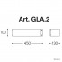 Aldo Bernardi GLA.2 — Настенный накладной светильник Glamour