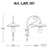 Aldo Bernardi LAR.161.1+PAL-H3 — Напольный уличный светильник Otello