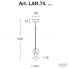 Aldo Bernardi LAR.74.00 — Потолочный подвесной светильник Isola