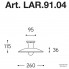 Aldo Bernardi LAR.91.04 — Потолочный накладной светильник Polare