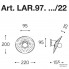 Aldo Bernardi LAR.97.FM-22+LAR.134.B — Настенный накладной светильник Cappe