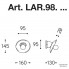 Aldo Bernardi LAR.98.FR+LAR.134.B — Настенный накладной светильник Isola