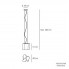 Artemide 0453020A — Светильник потолочный подвесной LOGICO SOSPENSIONE singola