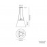 Artemide 0780030A + 0782010A — Светильник в японском стиле потолочный подвесной TOLOMEO MEGA SOSPENSIONE