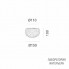 Artemide 1707010A — Настенный накладной светильник METEORITE