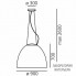 Artemide A242900 — Потолочный подвесной светильник NUR