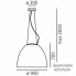 Artemide A243200 — Потолочный подвесной светильник NUR