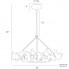 Arteriors DK89951 — Потолочный подвесной светильник Dove Large Chandelier