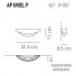 Axo Light APURIELPBRXXR7S — Светильник настенный накладной AP URIEL P