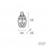 Bellart 2110-A1L 05-V01 — Настенный накладной светильник GEMINI