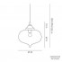 Cangini & Tucci GIG1243.1L-Transparent — Светильник потолочный подвесной ARABESQUE GIG1243.1L-Transparent
