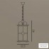 Cremasco 1075-1S-NO.BR.sm.am — Потолочный подвесной светильник 1075
