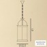 Cremasco 1800-1S-PC-NO.OL.c — Потолочный подвесной светильник 1800