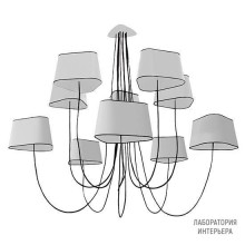 DesignHeure Lu10mnbbn — Потолочный светильник Lustre 10 abat-jour Moyen Nuage