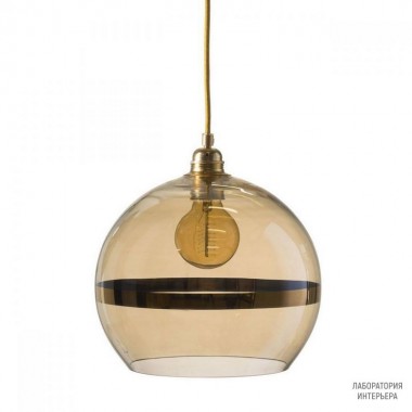 Ebb & Flow LA101333 — Потолочный подвесной светильник Rowan pendant lamp, gold on golden smoke - 28 см