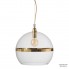 Ebb & Flow LA101342 — Потолочный подвесной светильник Rowan pendant lamp, gold on clear - 39 см