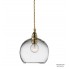 Ebb & Flow LA101540 — Потолочный подвесной светильник Rowan Pendant Lamp - Clear with Brass - 15 см