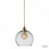 Ebb & Flow LA101611 — Потолочный подвесной светильник Rowan Pendant Lamp - Clear with Brass - 22 см