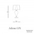 Euroluce Lampadari Adone LP1 silver rose — Настольный светильник ADONE