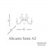 Euroluce Lampadari Alicante fume A2 — Настенный накладной светильник ALICANTE