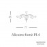 Euroluce Lampadari Alicante fume PL4 — Потолочный накладной светильник ALICANTE