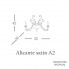 Euroluce Lampadari Alicante satin A2 shade — Настенный накладной светильник ALICANTE