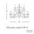 Euroluce Lampadari Alicante satin L8+4 — Потолочный подвесной светильник ALICANTE