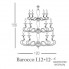 Euroluce Lampadari Barocco L12+12+6 d120 — Потолочный подвесной светильник BAROCCO