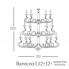 Euroluce Lampadari Barocco L12+12+6 d150 — Потолочный подвесной светильник BAROCCO