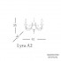 Euroluce Lampadari Lyra A2 — Настенный накладной светильник LYRA