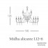 Euroluce Lampadari Midha alicante L12+6 shade — Потолочный подвесной светильник MIDHA ALICANTE