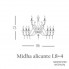 Euroluce Lampadari Midha alicante L8+4 — Потолочный подвесной светильник MIDHA ALICANTE