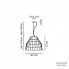 Fabbian F12 A01 43 — Светильник потолочный подвесной Roofer F12 A01 43