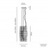 Fabbian F23 A01 69 — Светильник потолочный подвесной Stick F23 A01 69