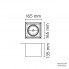Flos Architectural 03.1060.TK — Потолочный накладной светильник COMPASS BOX LARGE 1L