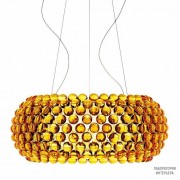 Foscarini 138017 52 — Светильник потолочный подвесной Caboche grande Giallo oro