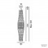 Foscarini 179072 16 SP5 — Светильник потолочный подвесной Tropico Vertical H. 5 m Ghiaccio