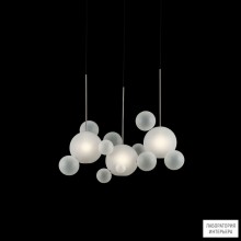 Giopato & Coombes BFC14L-1E1-BRBC — Потолочный подвесной светильник BOLLE FROSTED CHANDELIER 14 BUBBLES