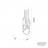 Giopato & Coombes CQC42-PE1-BR — Потолочный подвесной светильник CIRQUE CHANDELIER 42