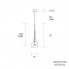 Giopato & Coombes FLP09-PE1-BRBC — Потолочный подвесной светильник FLAUTI PENDANT 09 GREY