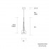 Giopato & Coombes FLP11-PE1-BRBC — Потолочный подвесной светильник FLAUTI PENDANT 11 GREEN