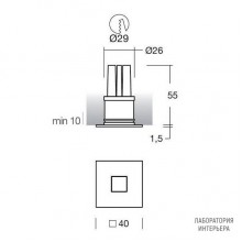 I-LED 92254 — Потолочный встраиваемый светильник Kip, хром