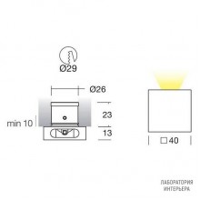 I-LED 92292 — Потолочный встраиваемый светильник Clip, серый