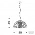IDL 490-50-Steel — Светильник потолочный подвесной Portofino