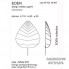 Karman AP103 1B INT — Дизайнерский настенный светильник в форме листа EDEN