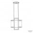 Kevin Reilly Garda size 10 — Потолочный подвесной светильник Garda высота 41,1 см