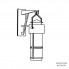 Kevin Reilly Quill wall outdoor size 1 — Уличный настенный светильник Quill высота 99,7 см
