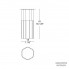 Leucos 0002275 — Светильник потолочный подвесной reed pl 180